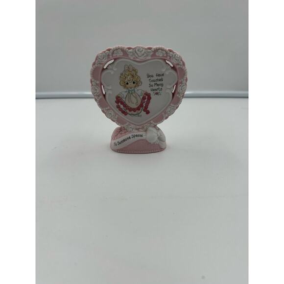 Precious Moments Figurine Table Top To My Grandma You are My Happiness Pink - Picture 1 of 4